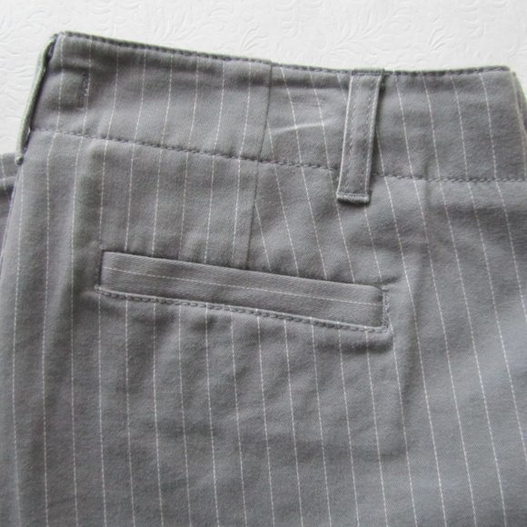 New Women’s Express Chino Lt Grey Striped Casual Jeans Bootcut Leg Pants Size 6 - Picture 11 of 11